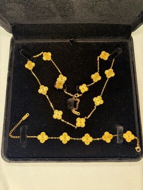 Elegant 18k Gold Plated Jewelry Set